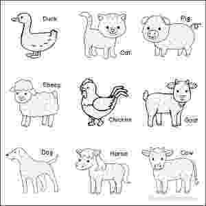 small colouring pictures of farm animals farm animals dot activity printables the resourceful mama farm animals small pictures colouring of 