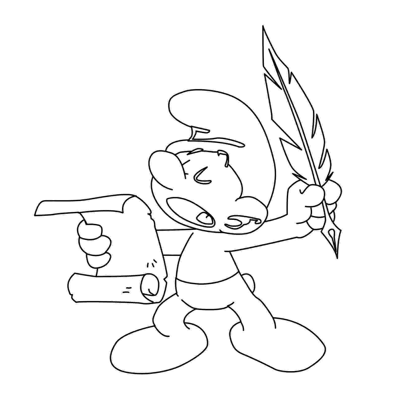 smurf pictures free printable smurf coloring pages for kids pictures smurf 1 2