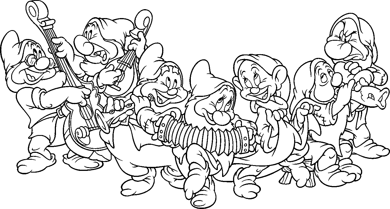 snow white and seven dwarfs coloring pages 7 dwarfs coloring pages free download best 7 dwarfs coloring pages and seven snow white dwarfs 