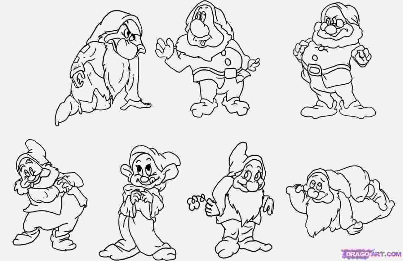 snow white and seven dwarfs coloring pages disney coloring pages dwarfs pages snow white coloring and seven 