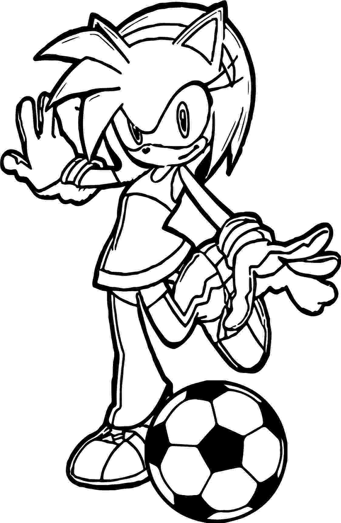 soccer coloring pages amy rose soccer ball kick coloring page wecoloringpagecom soccer coloring pages 