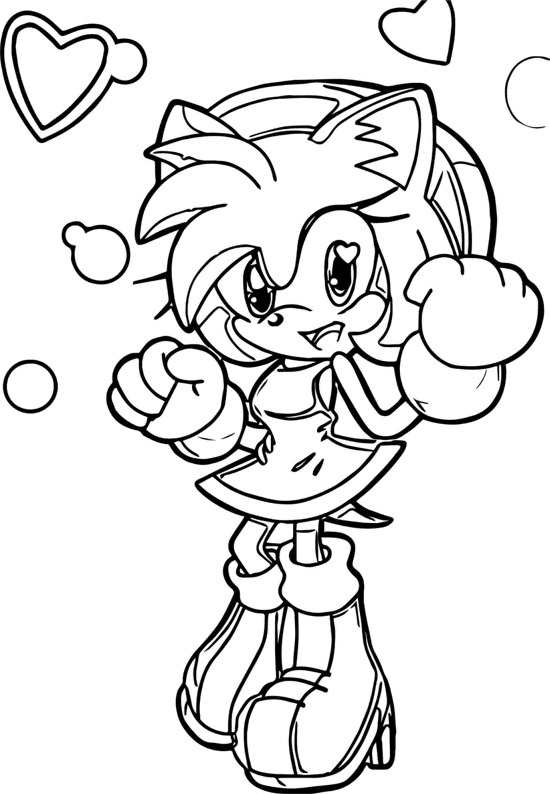 sonic amy coloring pages amy rose and sonic action coloring page wecoloringpagecom coloring sonic pages amy 