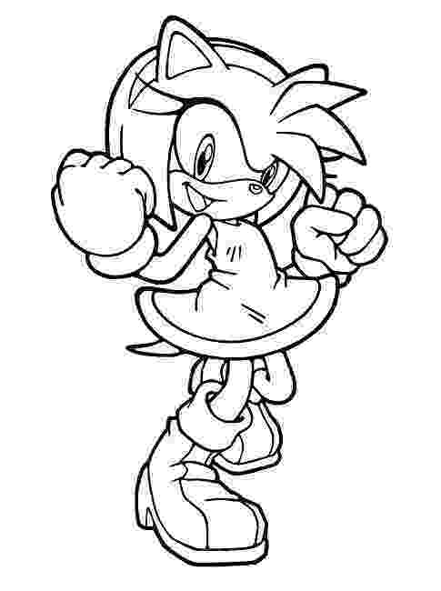 sonic amy coloring pages amy rose in sonic coloring page printable rose coloring pages coloring sonic amy 