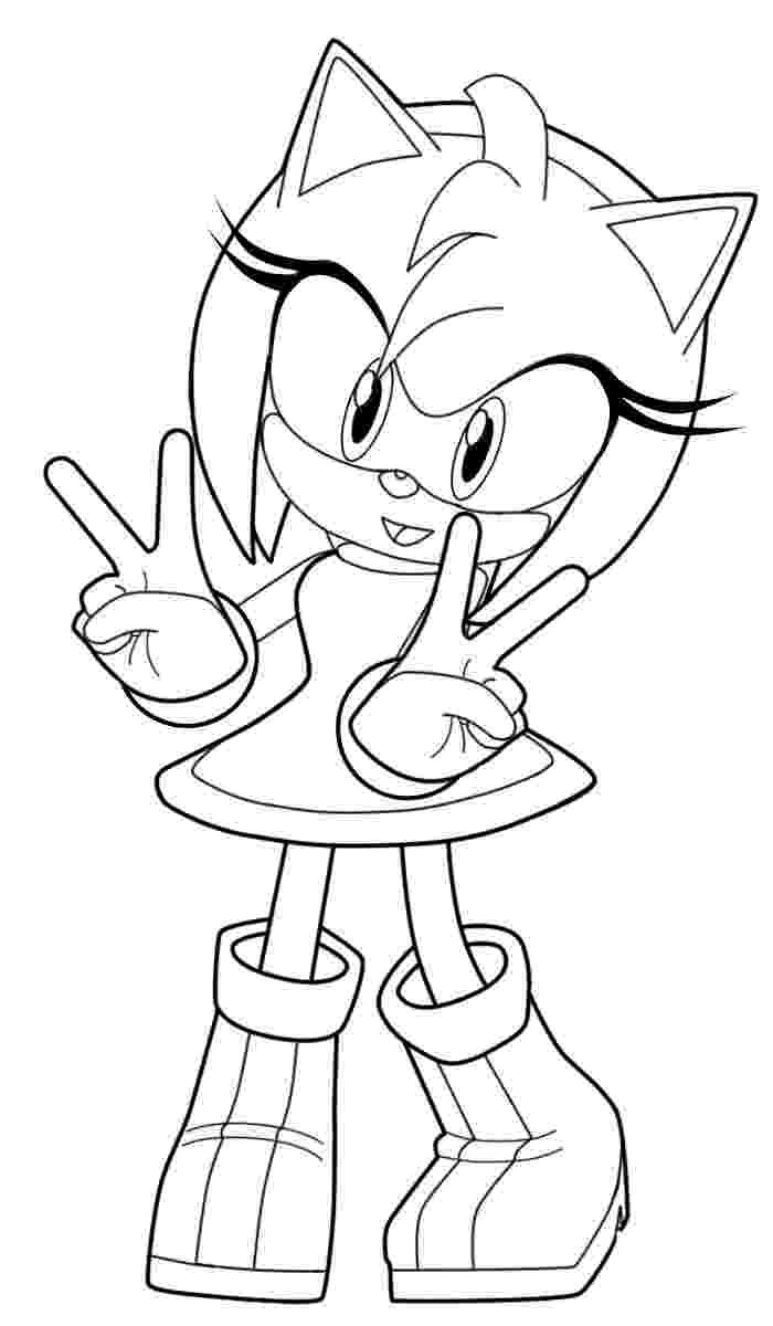 sonic amy coloring pages sonic the hedgehog coloring pages 360coloringpages pages amy coloring sonic 