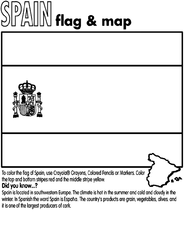 spanish flag coloring page flag of spain coloring pages hellokidscom coloring spanish flag page 
