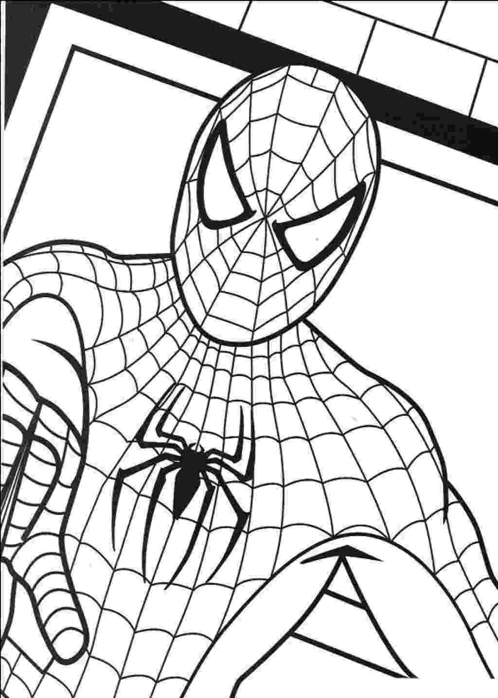 spiderman color sheet spiderman coloring page download for free print spiderman color sheet 
