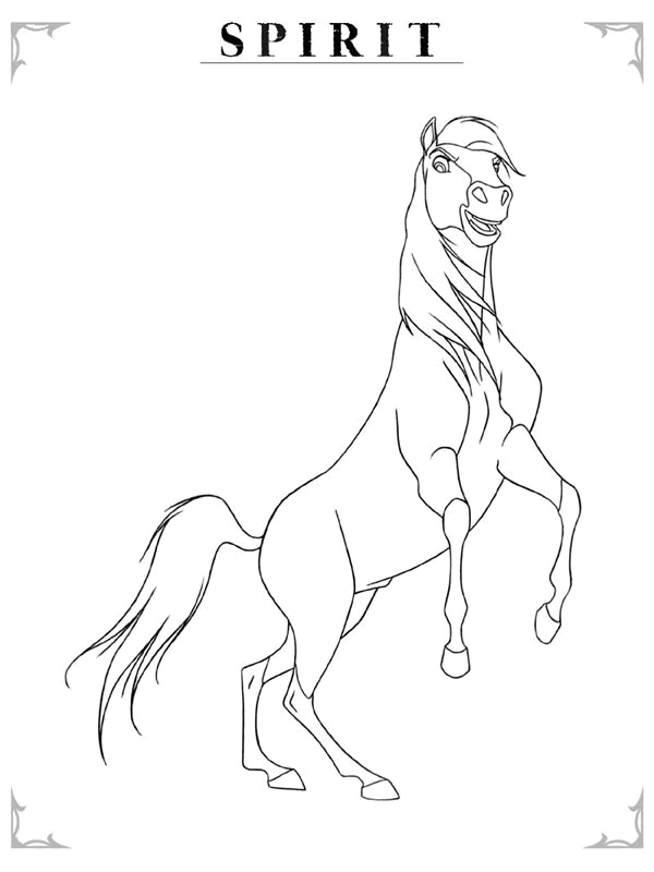spirit the horse coloring pages spirit stallion coloring pages coloringpagesabccom pages the spirit horse coloring 