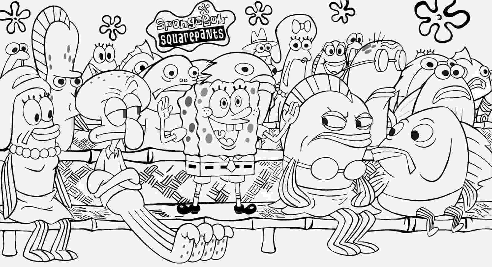 spongebob coloring sheets pdf plankton coloring page free spongebob squarepants coloring pdf spongebob sheets 