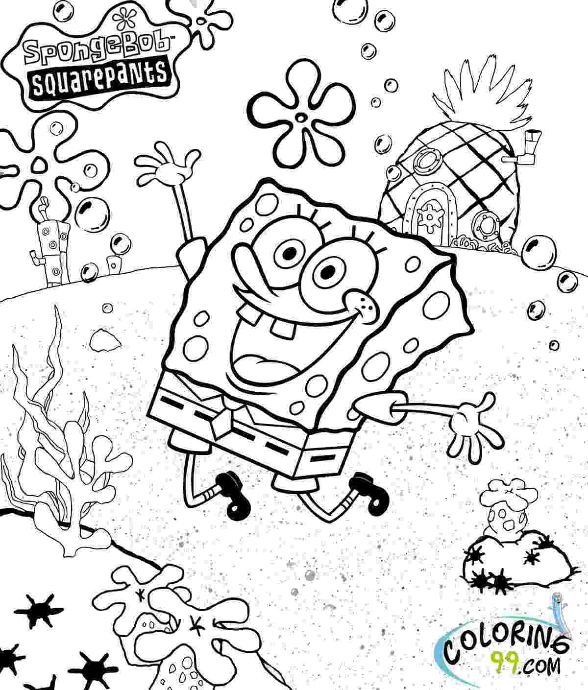 spongebob squarepants coloring page free printable spongebob squarepants coloring pages for kids squarepants page coloring spongebob 