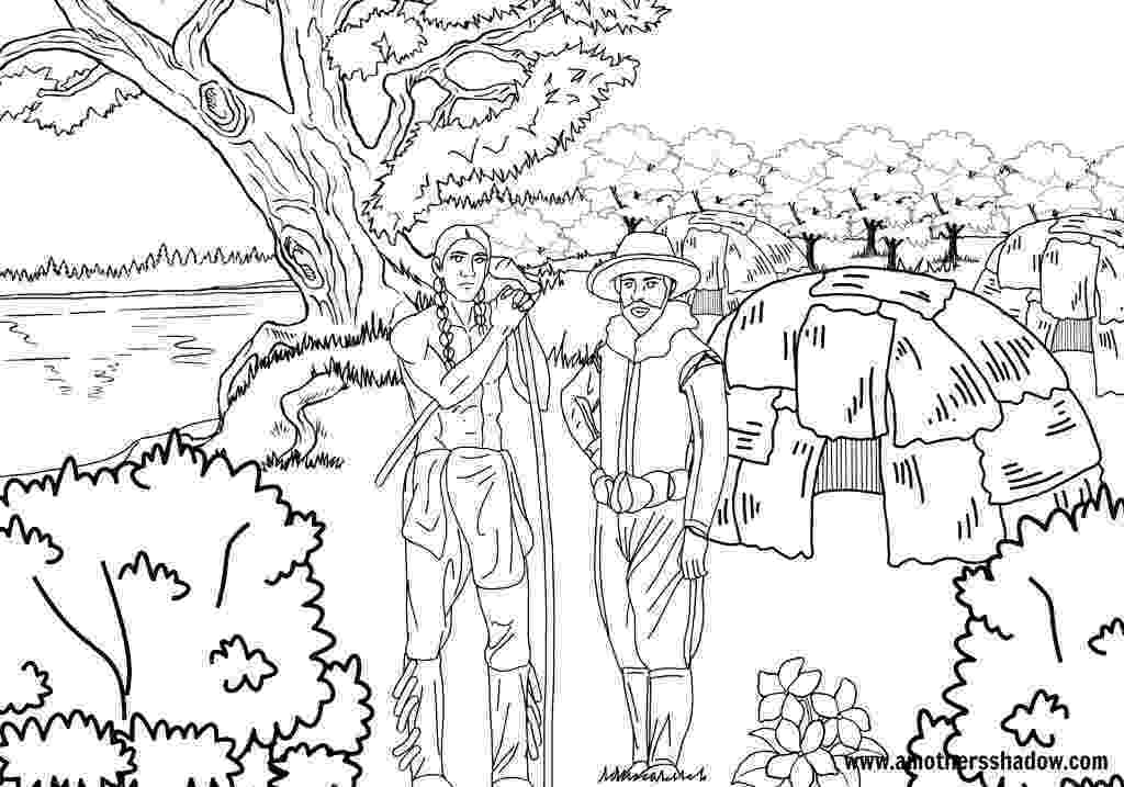 squanto coloring page manyhoopscom squanto coloring book for baha39i children coloring page squanto 