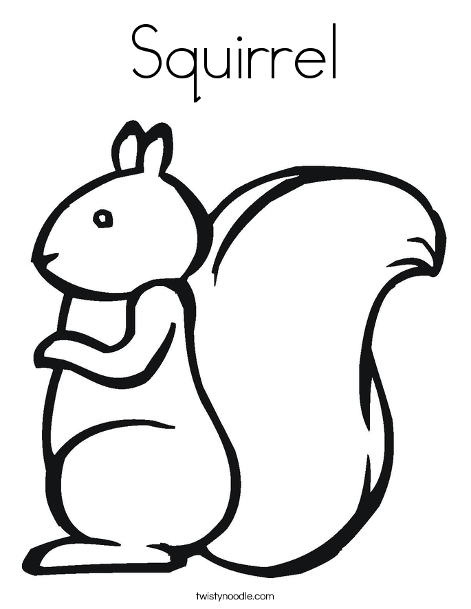 squirrel coloring page squirrel coloring page twisty noodle page squirrel coloring 