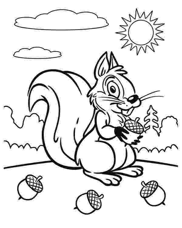 squirrel coloring pages free squirrel collecting acorn coloring page download print free pages squirrel coloring 