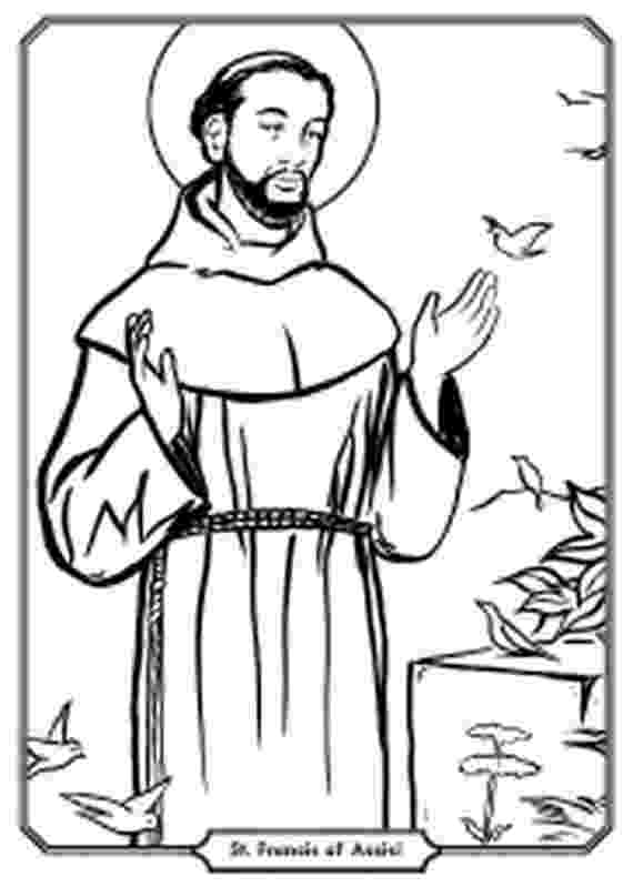 st francis of assisi coloring page all saints day 56 holidays and special occasions st coloring francis page assisi of 
