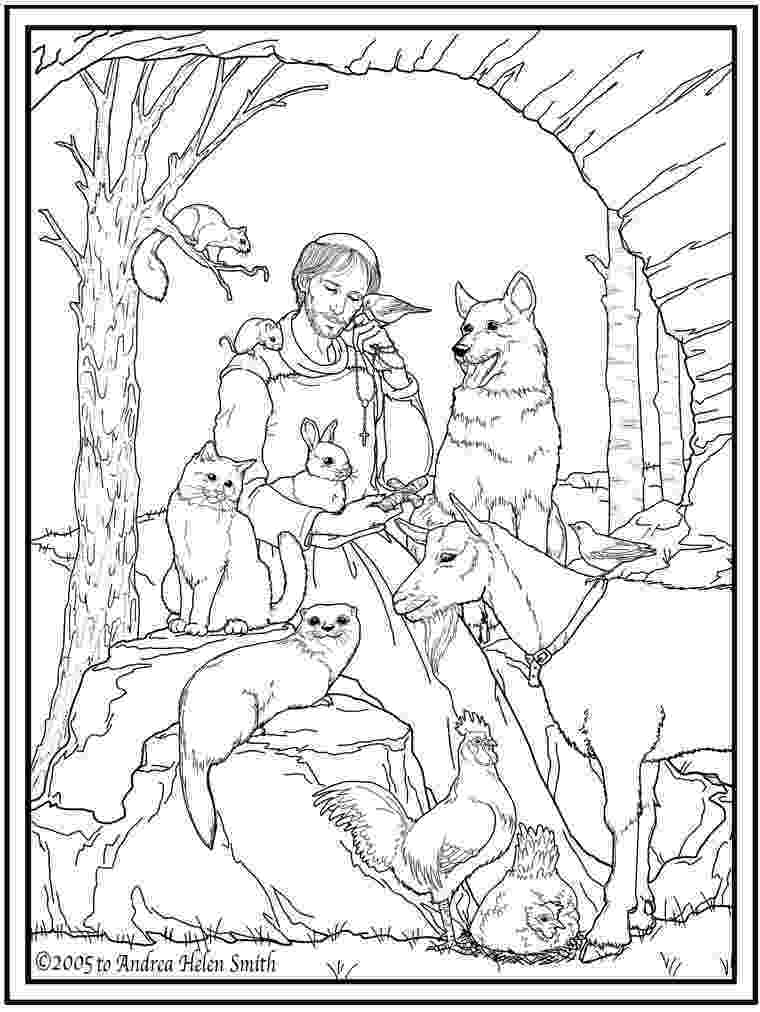 st francis of assisi coloring page igreja de santa teresa d39Ávila catequese coloring assisi st of page francis 