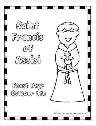 st francis of assisi coloring page my homeschool printables history coloring pages volume 2 coloring st page francis of assisi 