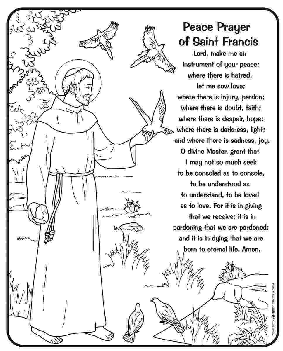 st francis of assisi coloring page pin by angie taylor on religious ed st francis assisi francis page st coloring assisi of 