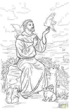 st francis of assisi coloring page st blaise coloring page for our anointing sunday st francis of assisi coloring page 