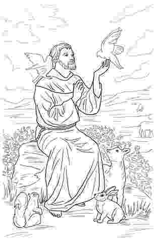 st francis of assisi coloring page st francis of assisi coloring page printable sketch coloring page of francis assisi st 