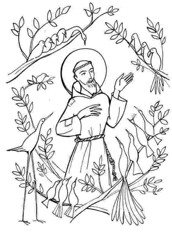 st francis of assisi coloring page st francis of assisi coloring pages for catholic kids st page francis assisi of coloring 