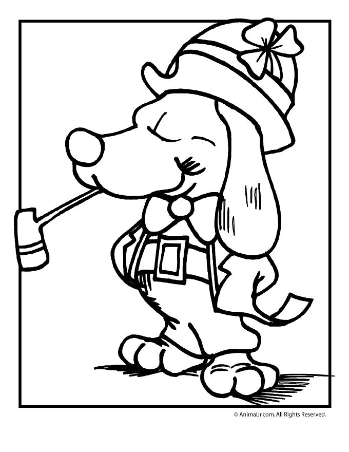 st patricks day coloring pages st patrick39s day coloring page dog woo jr kids patricks coloring pages day st 