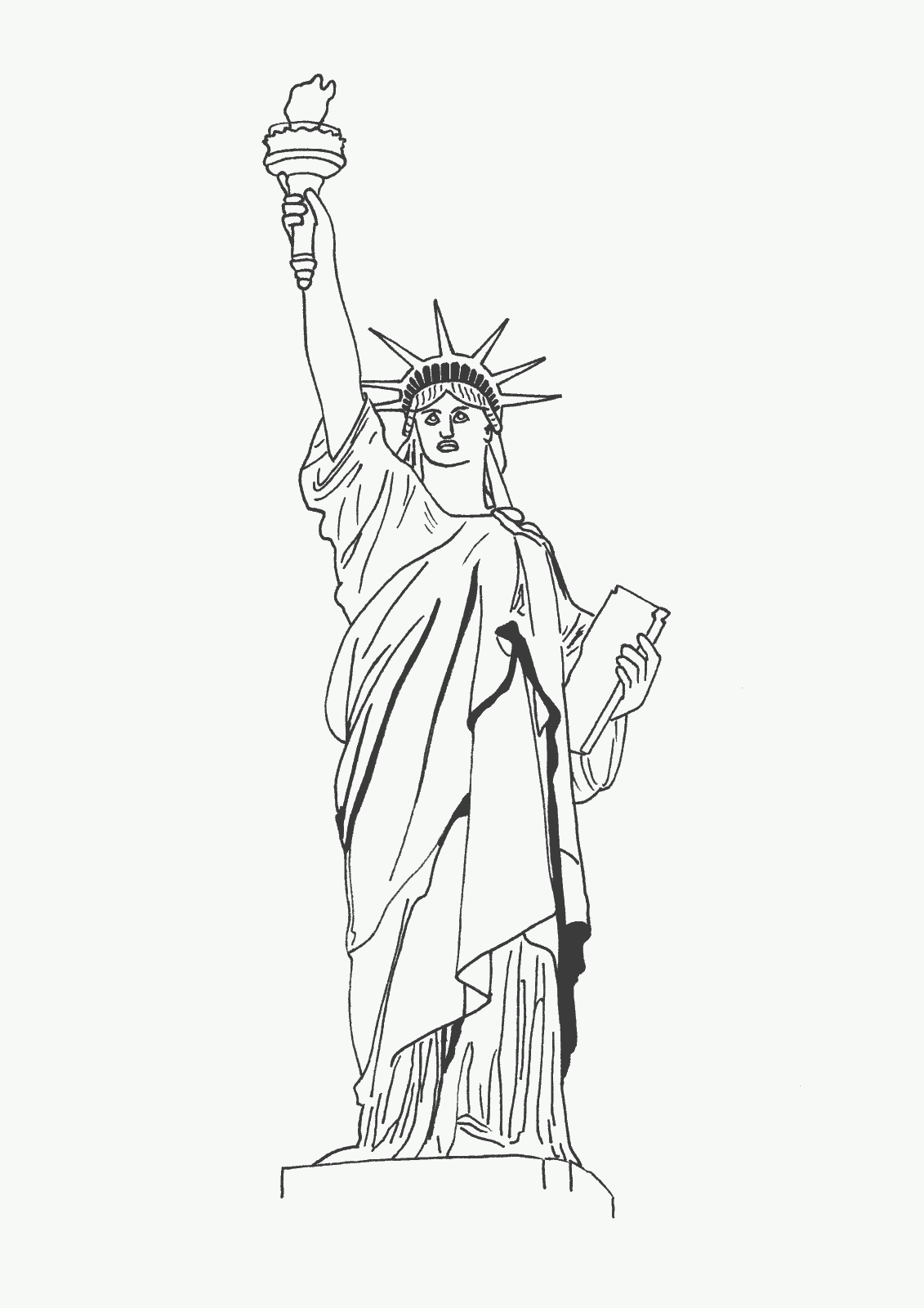 statue of liberty coloring page awesome statue of liberty coloring page download print page statue coloring of liberty 