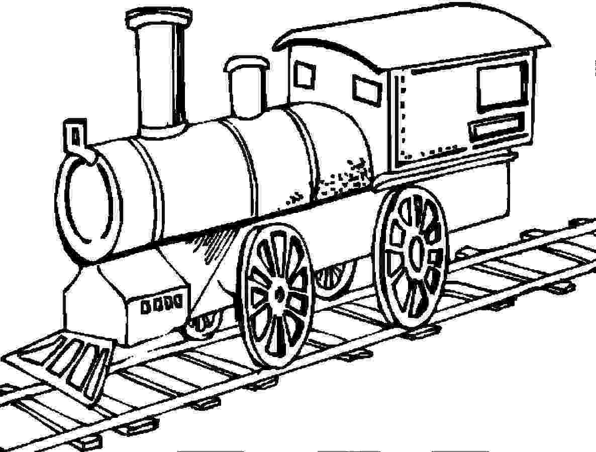 steam engine coloring pages railroad amazing steam train on railroad coloring page steam engine pages coloring 