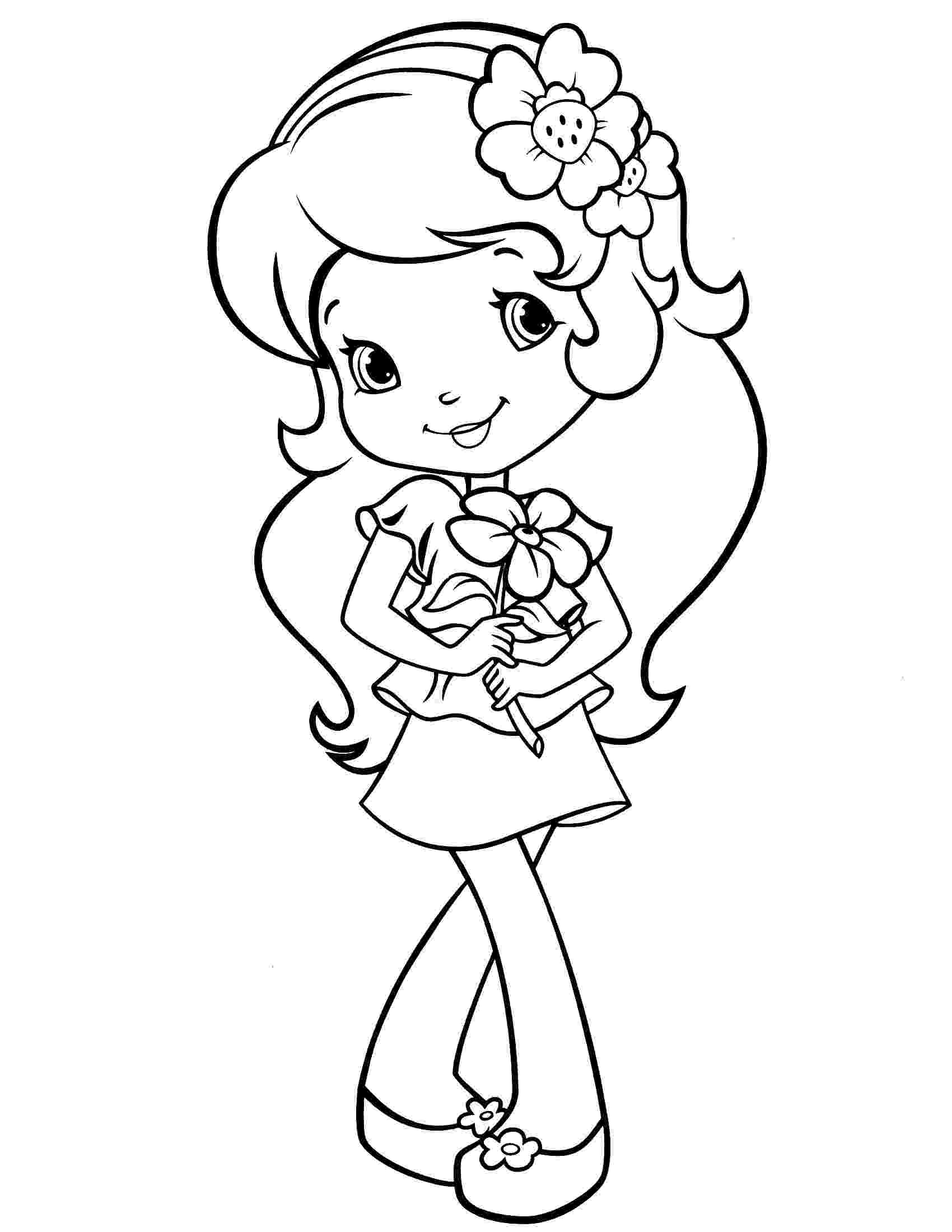 strawberry shortcake colouring pictures strawberry shortcake coloring page dibujos de pictures strawberry colouring shortcake 