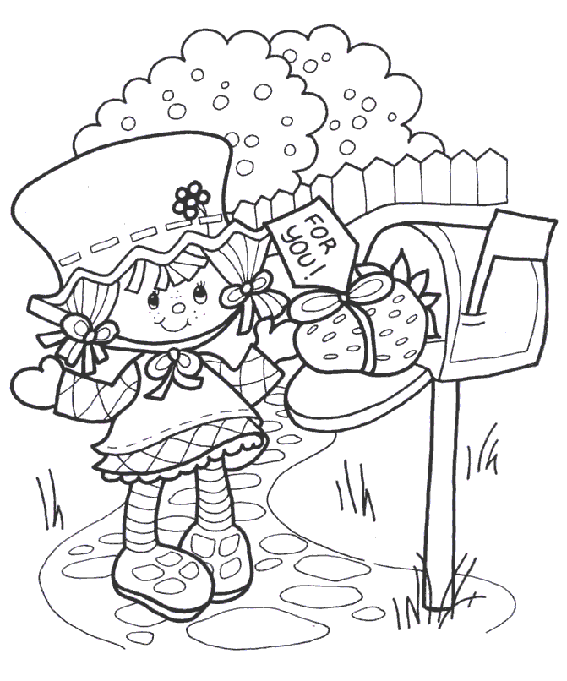 strawberry shortcake colouring pictures strawberry shortcake coloring page Детски pinterest shortcake strawberry colouring pictures 