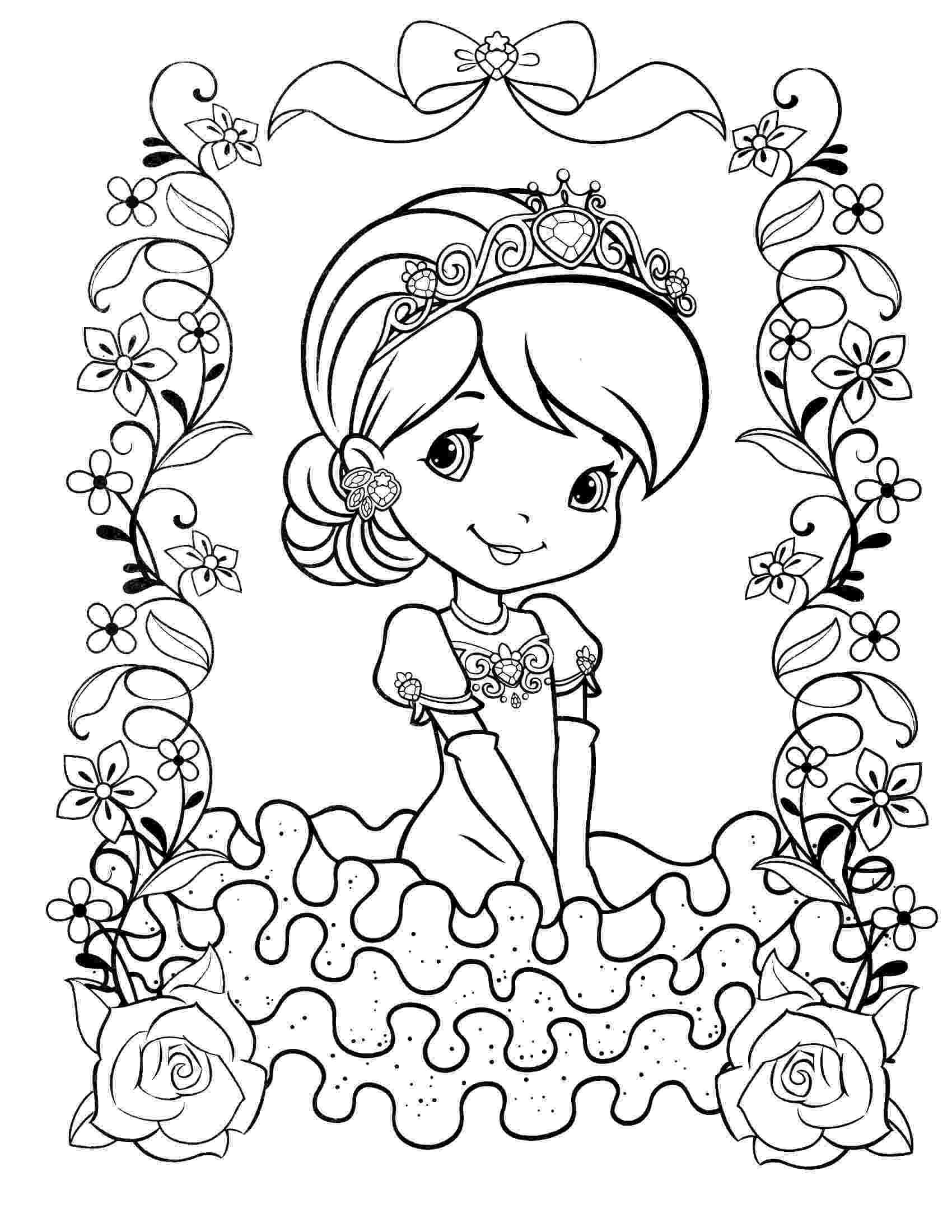 strawberry shortcake princess coloring pages omalovánky jahůdka 6 marcela 44 omalovánky princezny princess shortcake coloring strawberry pages 