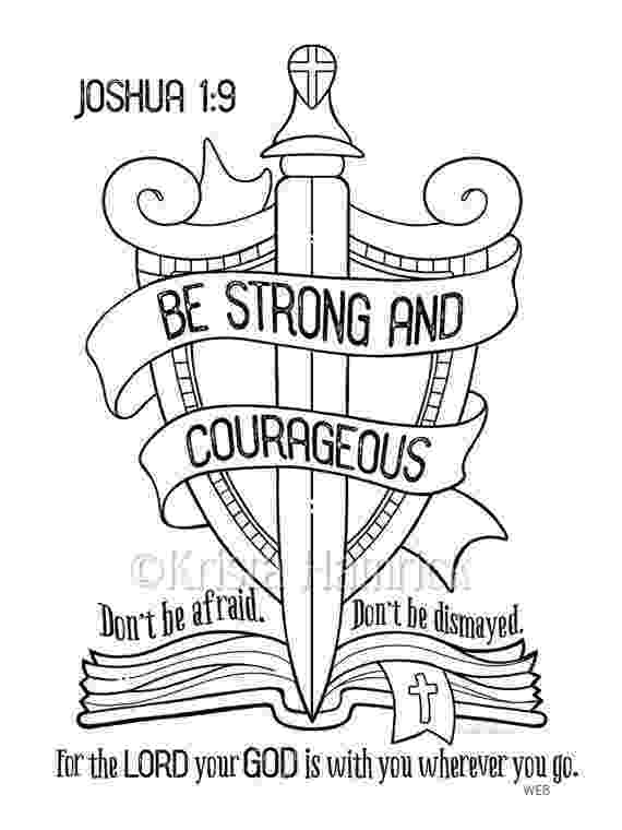 strong coloring pages be strong and courageous coloring page by kristahamrick coloring pages strong 