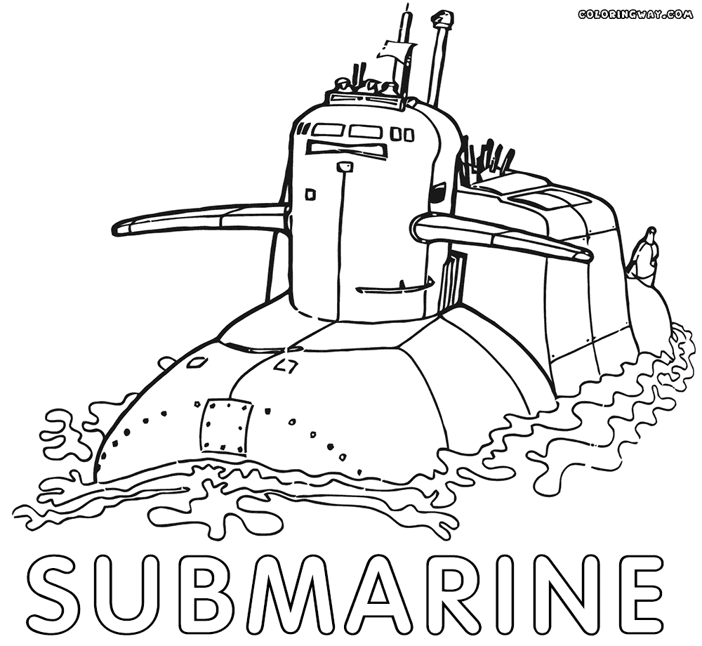 submarine coloring pages submarine transportation coloring pages for kids pages coloring submarine 