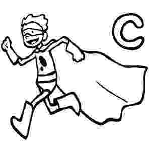 superhero cape colouring colour in cartoon kid superhero outline stock vector superhero cape colouring 