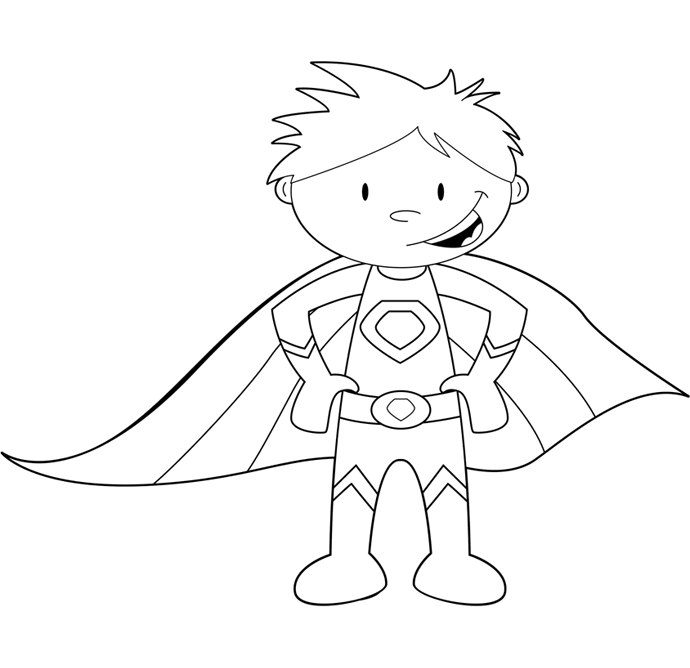 superhero cape colouring superhero without a cape coloring page coloringcrewcom cape superhero colouring 