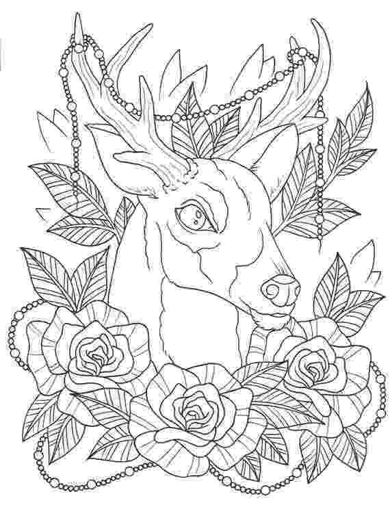 tattoo coloring pages deer tattoo coloring page digital download by oldcrowcustoms coloring tattoo pages 