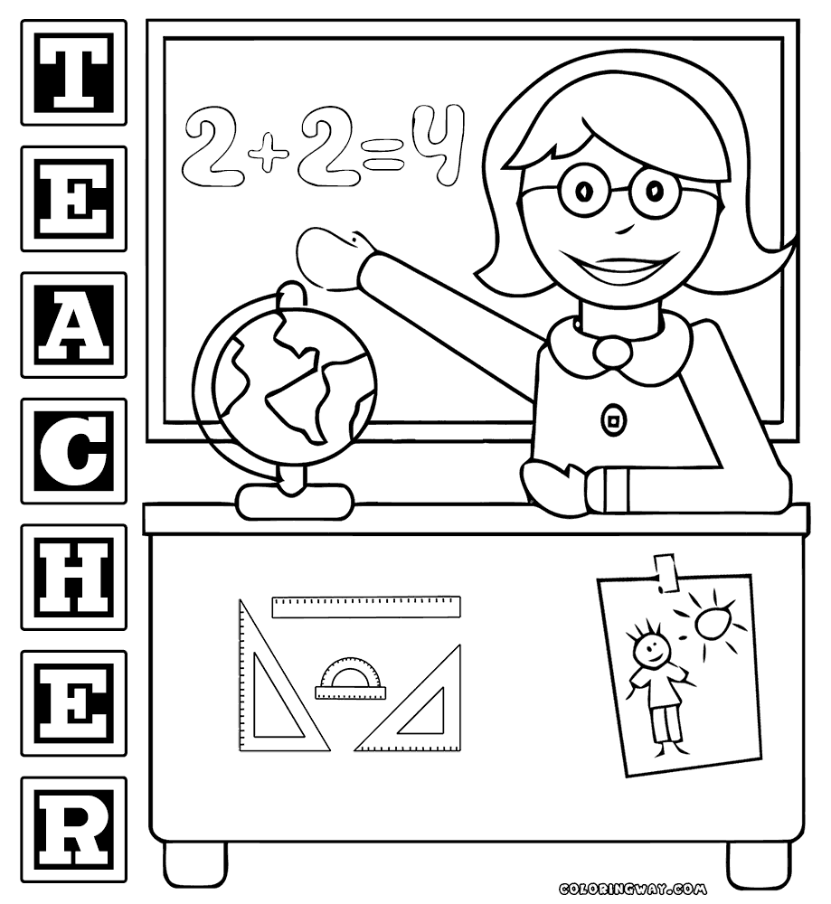 teacher for coloring teacher coloring pages getcoloringpagescom teacher for coloring 