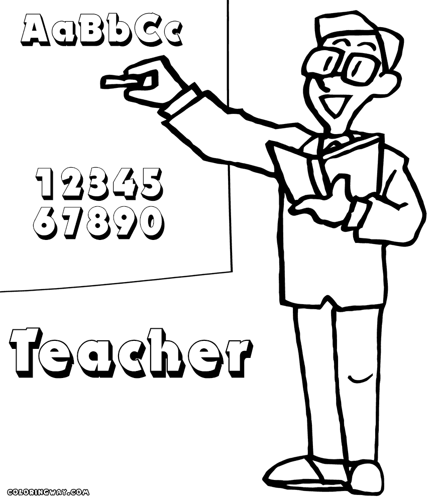 teacher for coloring wonderful teacher and student colouring pages picolour for coloring teacher 