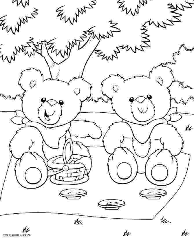 teddy bear picnic coloring pages teddy bears39 picnic coloring page free printable teddy picnic pages bear coloring 
