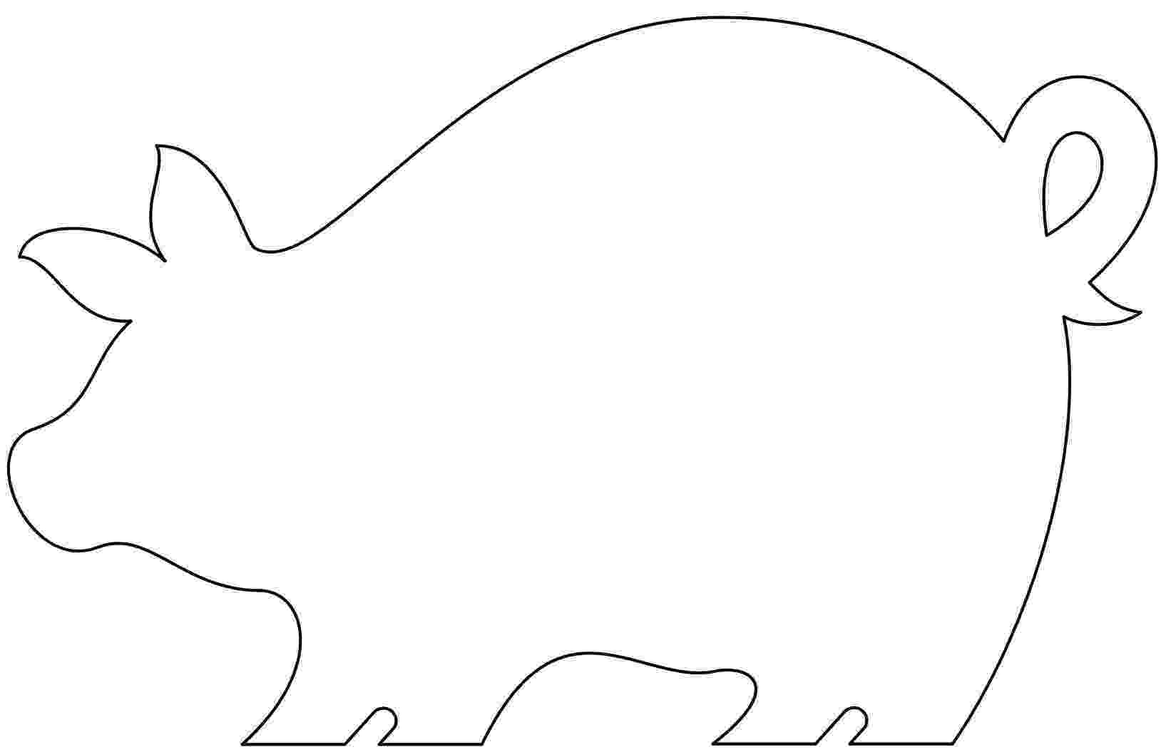 template of a pig farm animal crafts farm animals pig template of a 