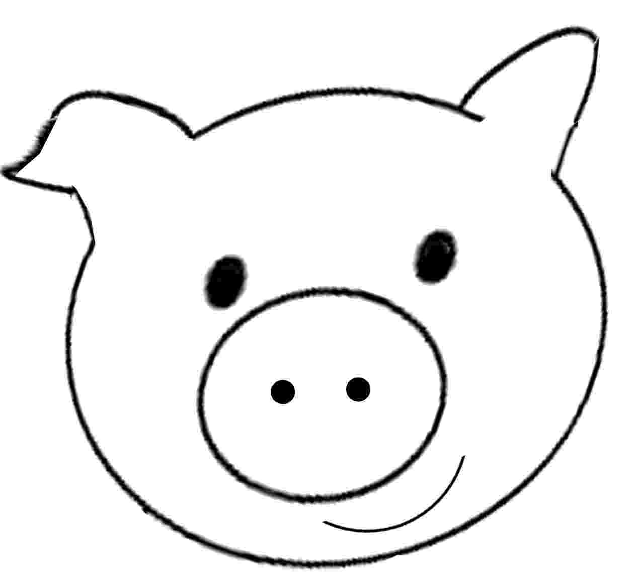 template of a pig pig template coloring pages of pig template a 