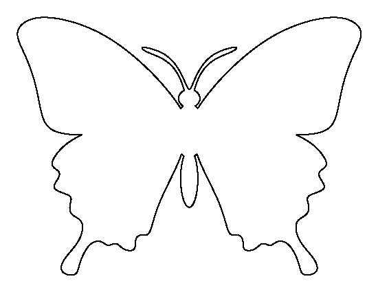 template of butterfly for colouring butterfly outline clipartioncom colouring template for butterfly of 