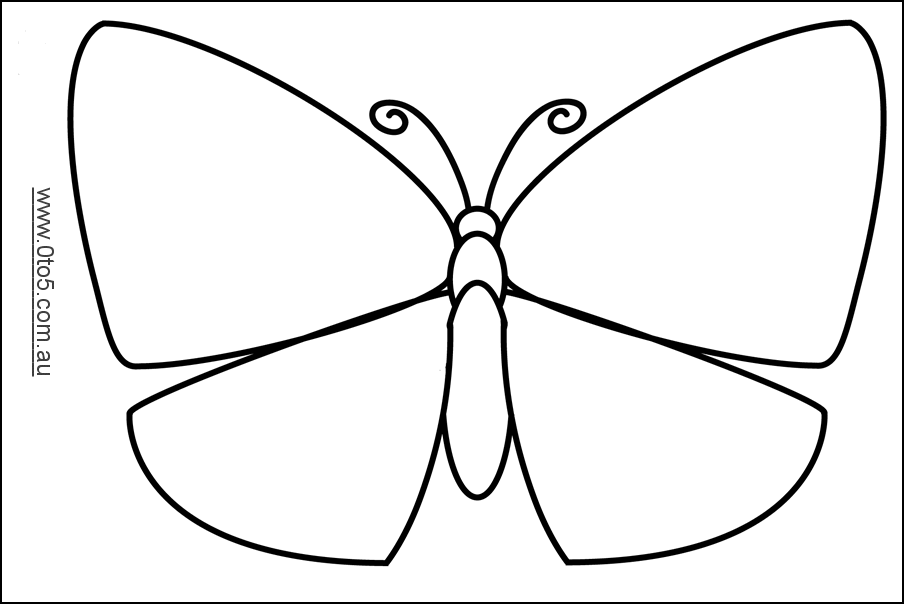 template of butterfly for colouring butterfly template the best ideas for kids butterfly template for of colouring 