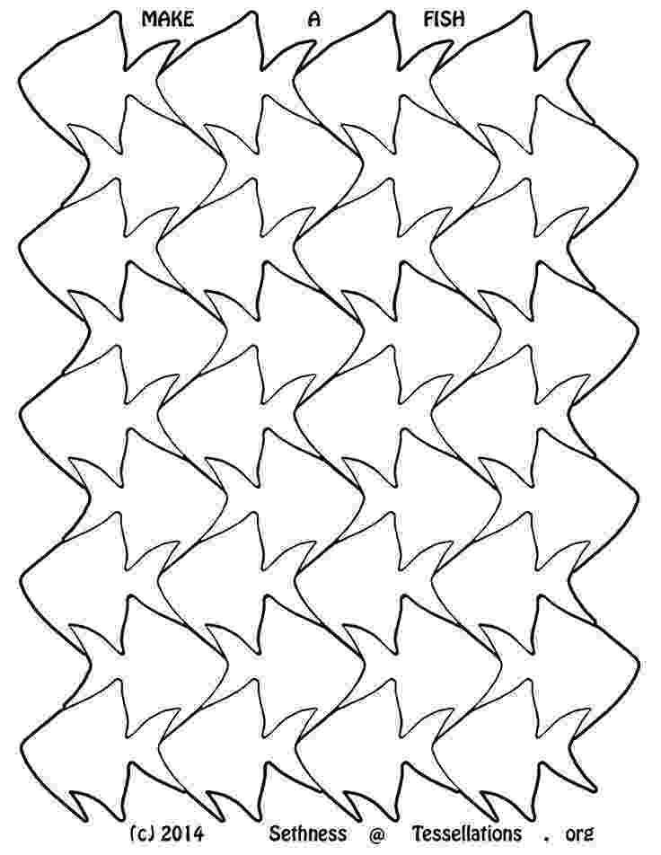 tessellation templates for kids how to design a tessellating fish pattern google search for kids templates tessellation 