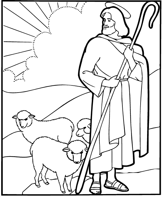 the good shepherd coloring page 1000 images about moutons berger parabole de la brebis page good the shepherd coloring 