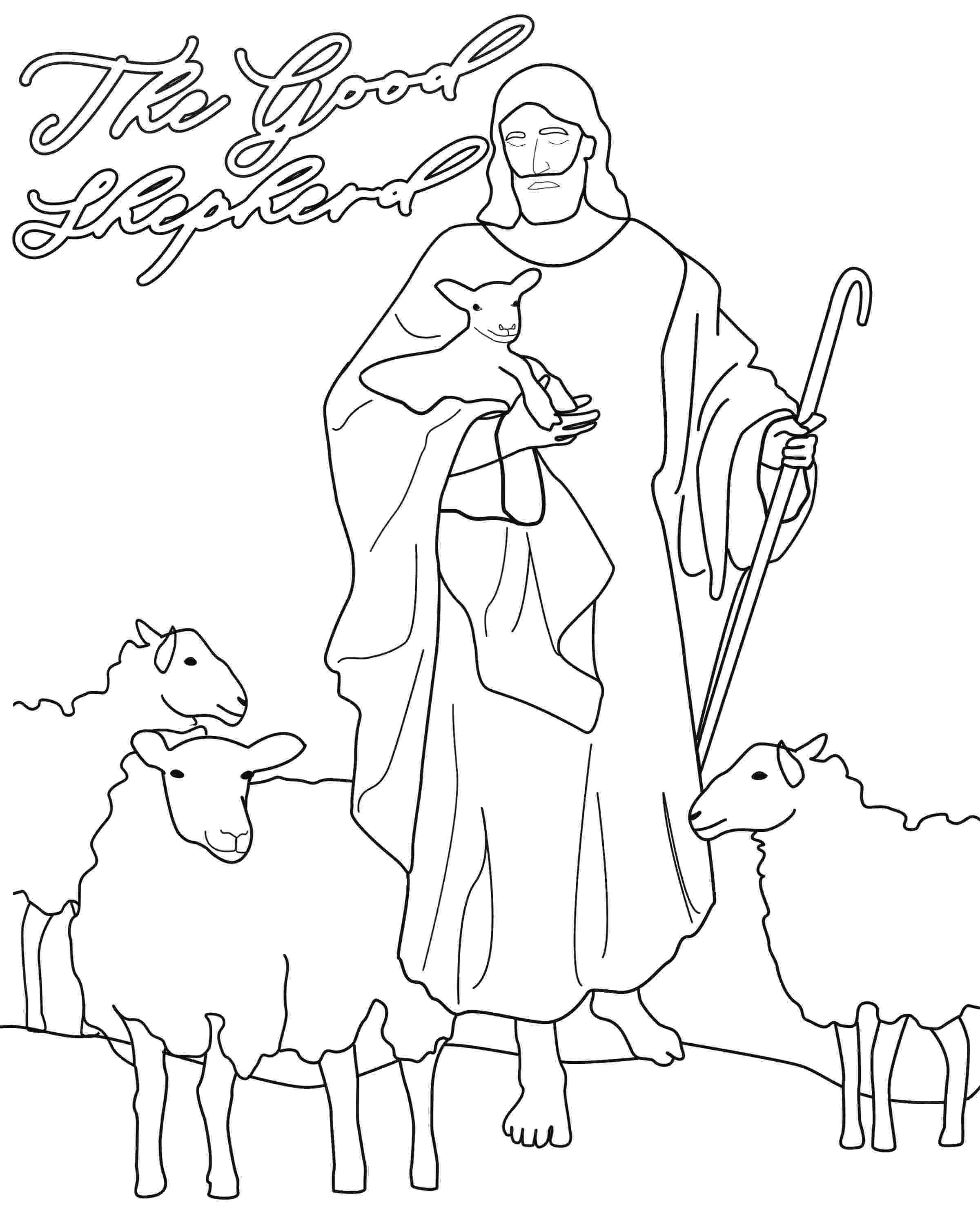 the good shepherd coloring page jesus is the good shepherd coloring page easy print page coloring good shepherd the 