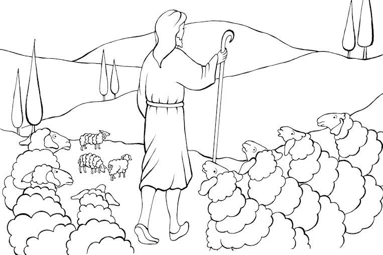 the good shepherd coloring page parables of jesus coloring pages bible printables shepherd good the coloring page 