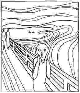 the scream coloring sheet the scream munch pauline masterpieces adult coloring pages scream coloring sheet the 