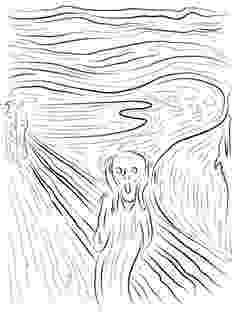 the scream coloring sheet welcome to dover publications the sheet coloring scream 