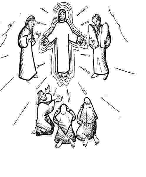 the transfiguration of jesus coloring page 17 best images about transfiguration on pinterest jesus page transfiguration coloring of the 