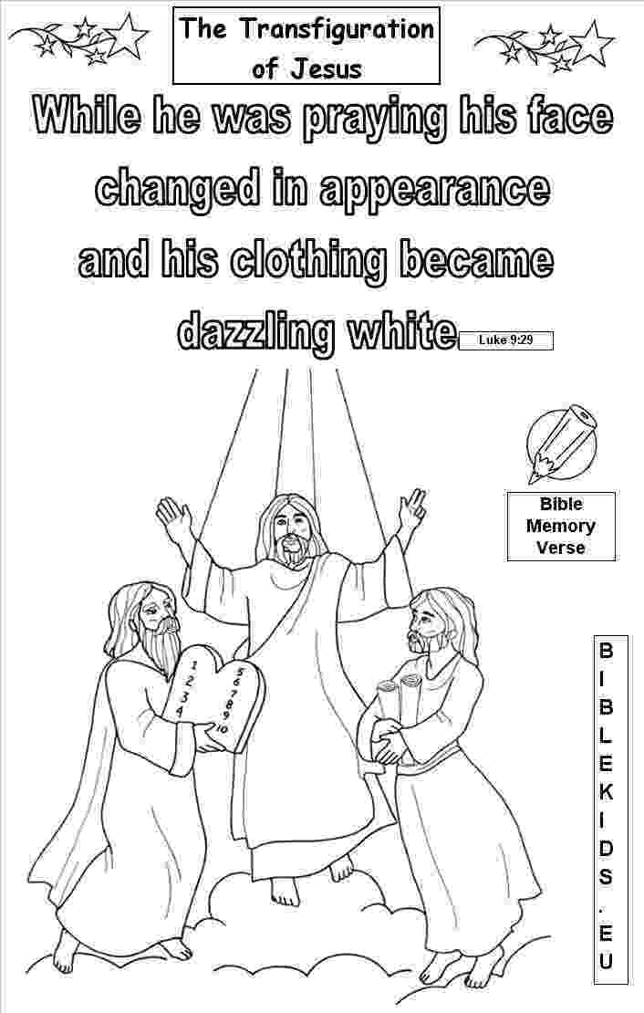 the transfiguration of jesus coloring page back transfiguration of jesus page 1 transfiguration of the jesus of page transfiguration coloring 