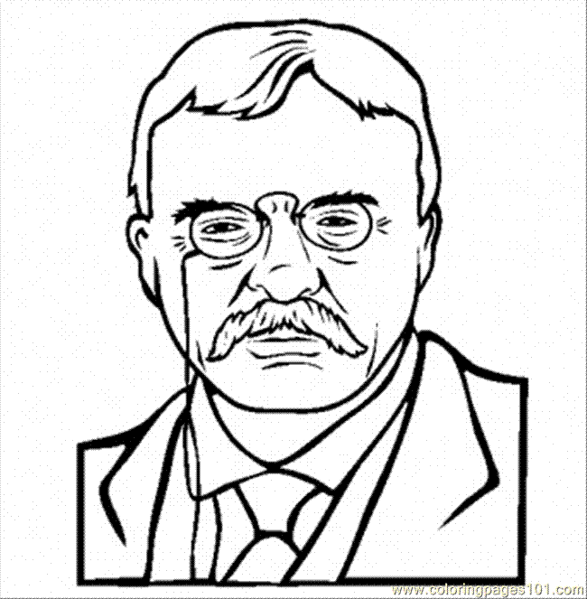 theodore roosevelt coloring page coloring pages theodore roosevelt coloring name peoples coloring theodore roosevelt page 